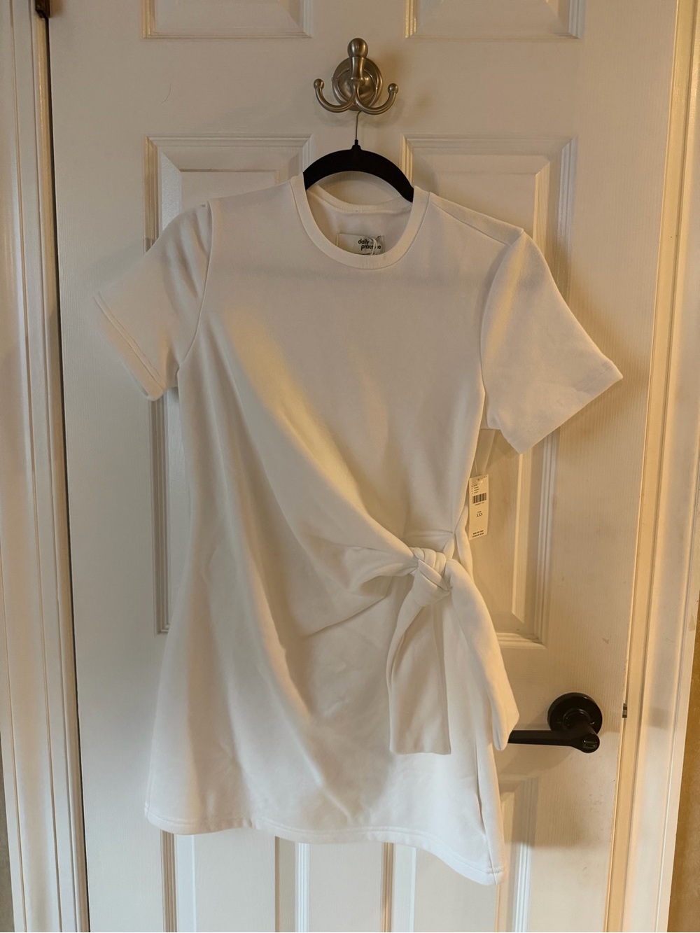 Classic White Tie-Waist Dress - Women's